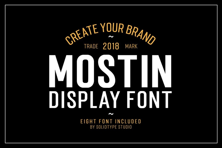 Mostin Extra Light Font preview